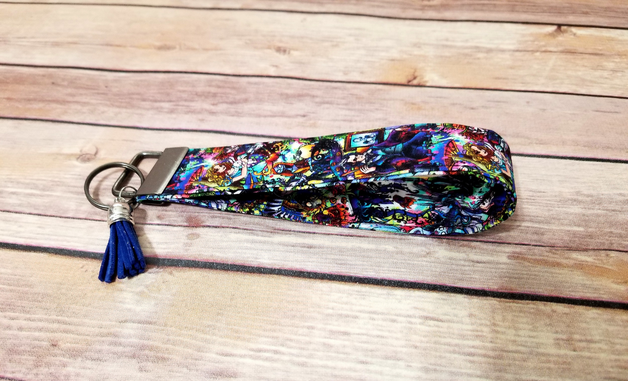 Corpse Bride Tim Burton Ribbon Webbing Keychain Wristlet Key Fob 6 inch
